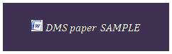 Szvegdoboz:   DMS paper SAMPLE