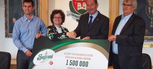 Másfél millió forinttal támogatja a Soproni a Miskolci Egyetemet!